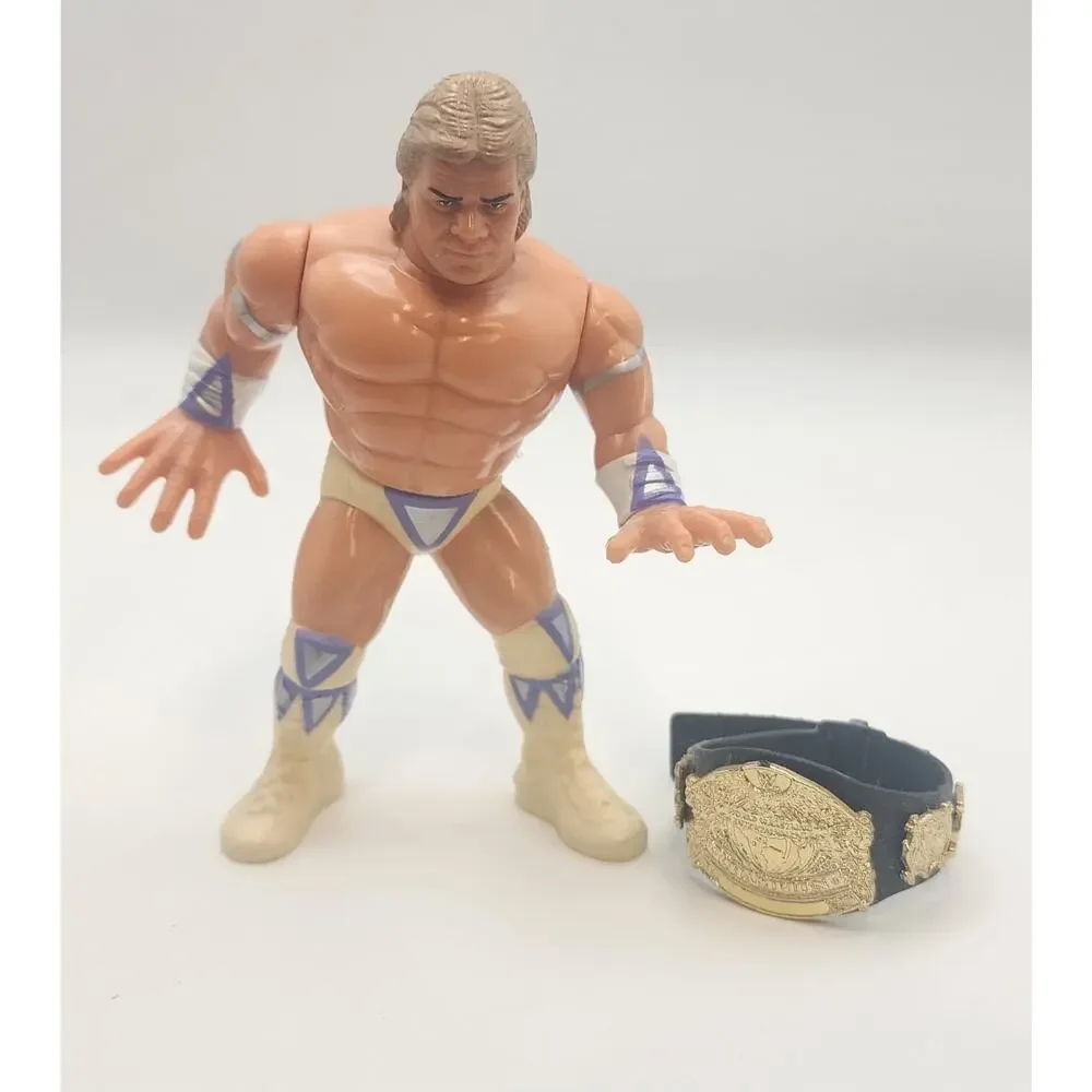 WWF Hasbro Titan Series 8 Lex Luger Wrestling Action Figure 1991 with Belt